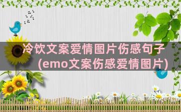 冷饮文案爱情图片伤感句子(emo文案伤感爱情图片)