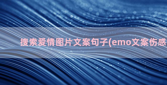 搜索爱情图片文案句子(emo文案伤感爱情图片)